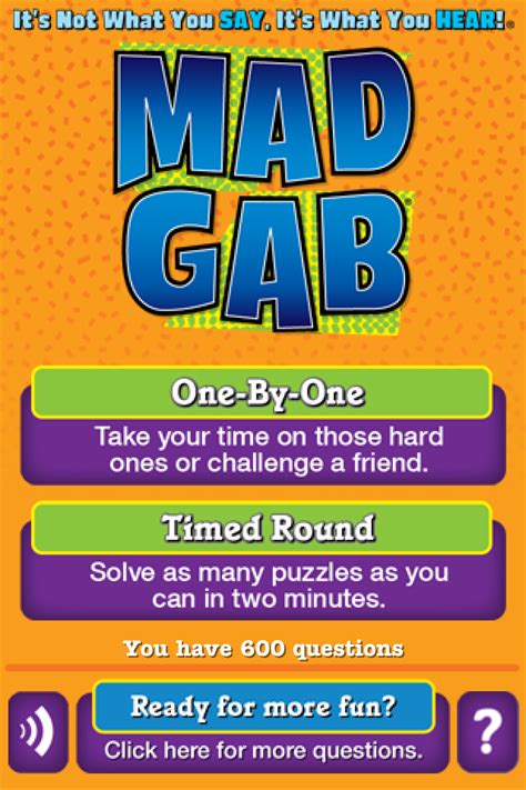 Mad Gab® | iPhone & iPad Game Reviews | AppSpy.com