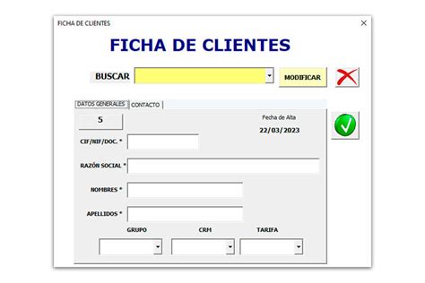 Formato Excel Para Registro De Clientes Image To U