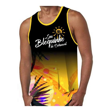 Abad S Camisetas Regata Carnaval Bloquinho Personalizado