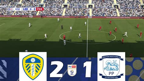 Leeds United Vs Preston North End 2 1 Efl Championship 202324