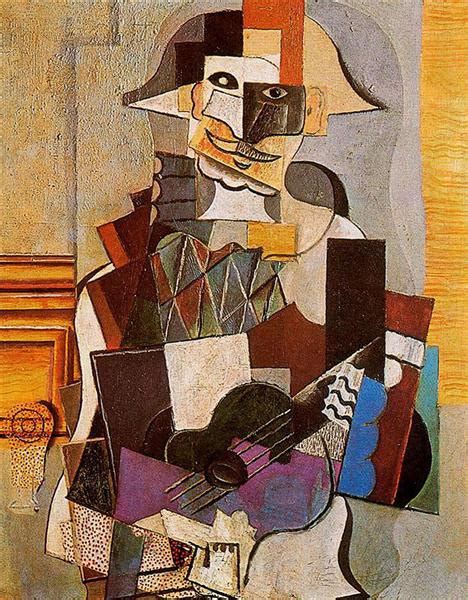 Harlequin, 1918 - Pablo Picasso - WikiArt.org