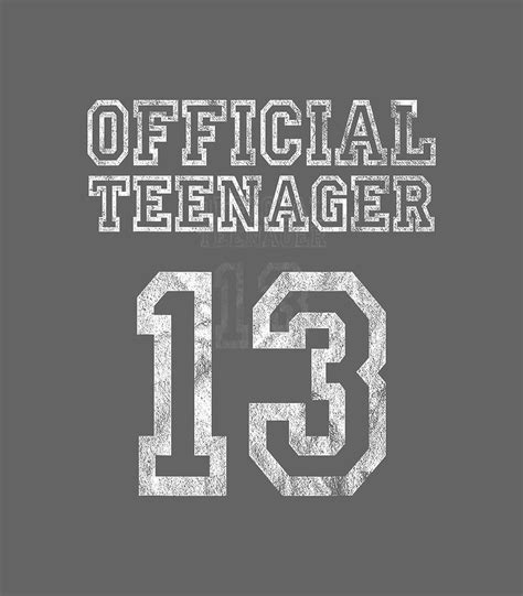 13th Birthday Official Nager 13 Years Old Girl T Digital Art By