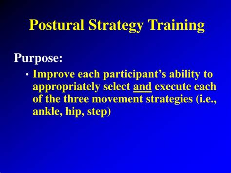 Ppt Postural Strategy Training Powerpoint Presentation Free Download