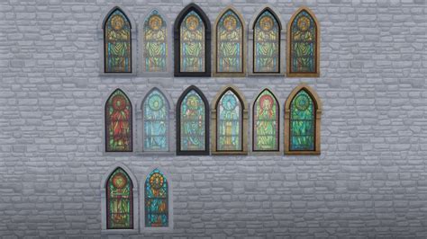 Themed Stained Glass Windows The Sims Build Buy Curseforge