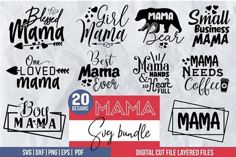 Mama Svg Bundle Bundle Creative Fabrica