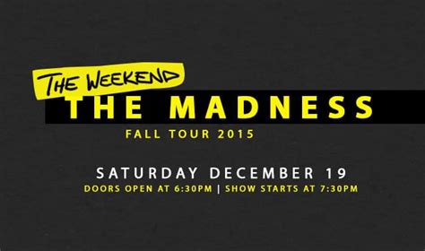 The Weekend | The Madness Tour Tickets at Hyde at AmericanAirlines Arena in Miami by Hyde ...