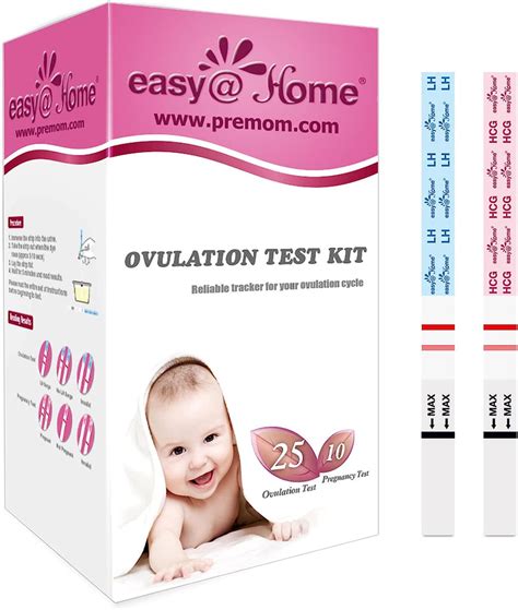 Easyhome Ovulation And Pregnancy Test Strips Kit 25 Ovulation Strips A