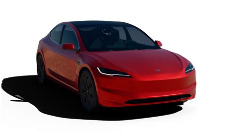 3d Model 2024 Tesla Model 3 Highland Turbosquid 2124087