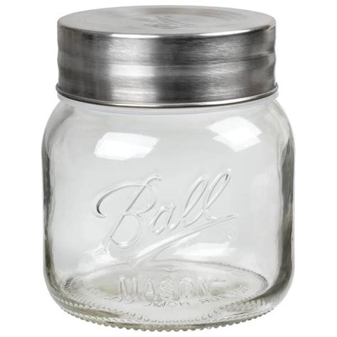 Ball Super Wide Mouth Half Gallon 64 Oz Glass Mason Jar With Lid