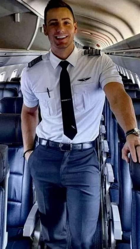 Hot Pilot Uniform Men Well Dressed Men