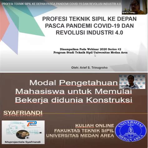 Webinar Profesi Teknik Sipil Ke Depan Pasca Pandemi Covid Dan