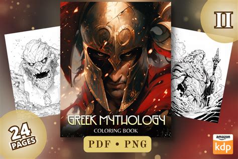 Greek Mythology Coloring Pages Vol 02 Graphic By Sahad Stavros