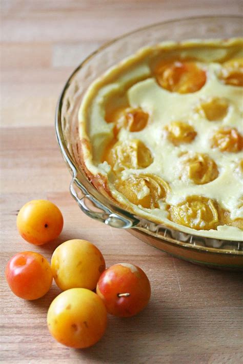 Yellow Plum Clafouti Plum Recipes Plum Clafoutis Yellow Plums