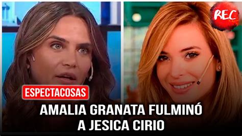 Amalia Granata fulminó a Jesica Cirio YouTube