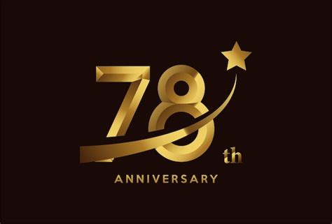 Premium Vector Golden Year Anniversary Celebration Logo Design