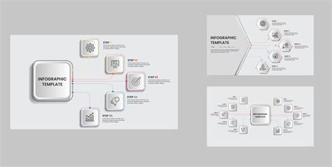 Bedrijf Infographic Sjablonen Modern Spiraal Infographics Schuiven