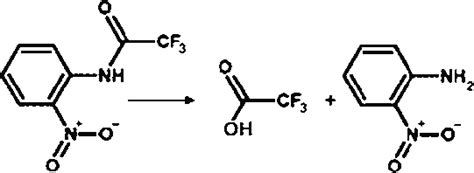 Hydrolysis Of O Ntfnac To Produce Trifluoroacetic Acid And O Nitroaniline Download Scientific