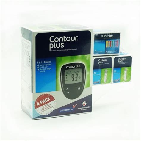 Contour Plus Pack Gluc Metro Tiras Lancetas Comparamed