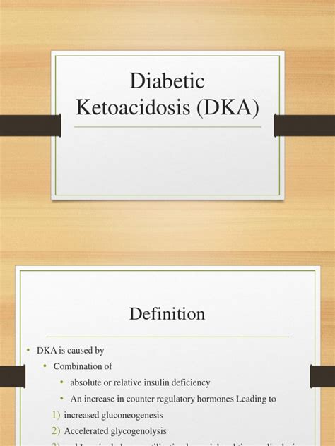 Diabetic Ketoacidosis Dka Presentation Slide Edited Pdf