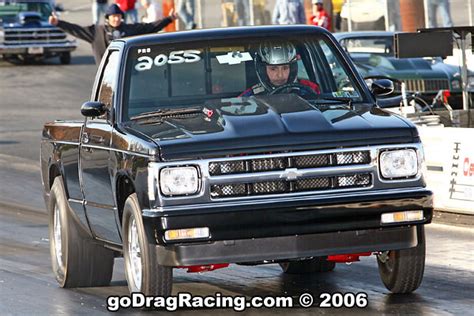 1988 Chevrolet S10 Pickup Pro Neat Street 14 Mile Drag Racing Timeslip