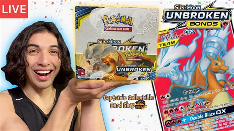 Pokemon Unbroken Bonds Box Break TCG STORE LIVE GIVEAWAYS YouTube