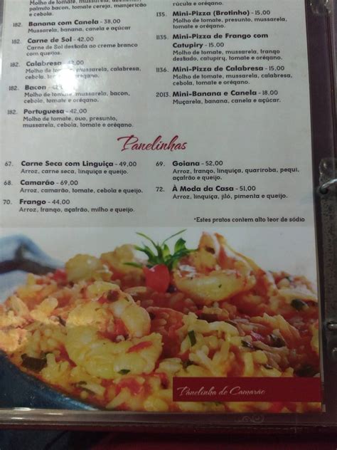 Menu Em Cantinho Frio Restaurante Goi Nia R