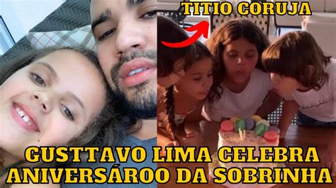 Gusttavo Lima E Andressa Suita Celebram E Homenageiam A Sobrinha Pelo