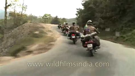 Royal Enfield Riders Trail Up National Highway In Nagaland Youtube