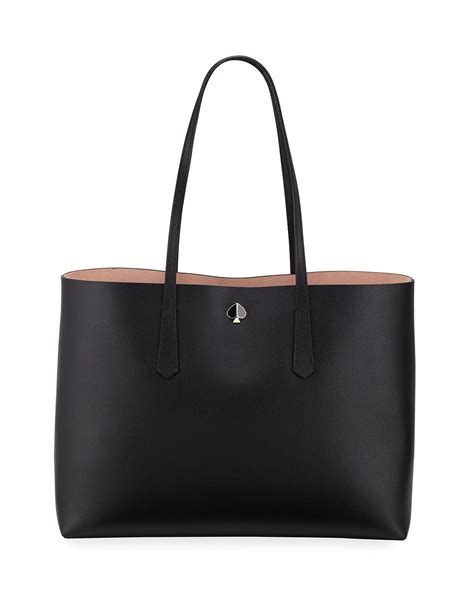 Kate Spade Molly Large Leather Tote In Bright Pink Black Lyst