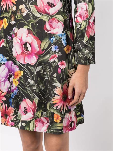 Jane Romeo Floral Print Shift Minidress Farfetch