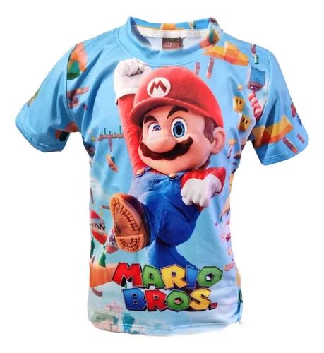 Playera Super Mario Bros Ni Os Full Hd Calidad Premium Meses Sin