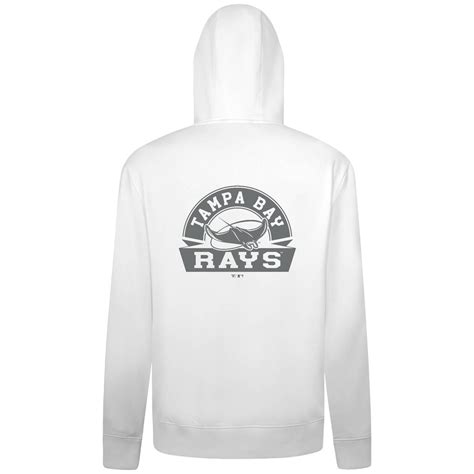 Men's Tampa Bay Rays Levelwear White Podium Banner Arch Full-Zip Hoodie