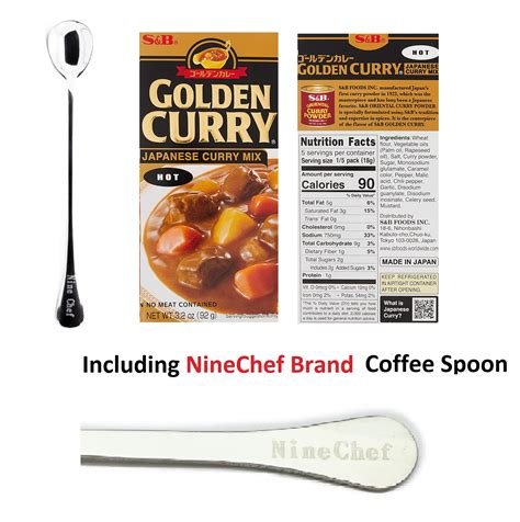 NineChef Bundle SB Golden Curry Sauce Mix Oz Hot Pack Plus NineChef Brand Spoon