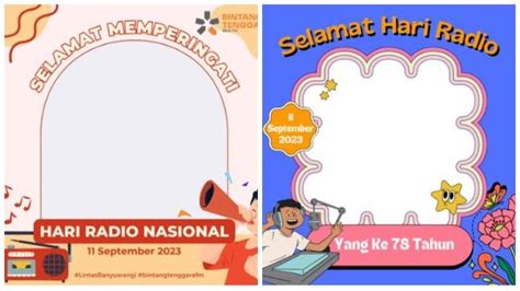 Link Twibbon Hari Radio Nasional Lengkap Dengan Cara Buatnya