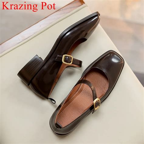 Krazing Pot Chaussures De Printemps En Cuir V Ritable Pour Femmes 2024