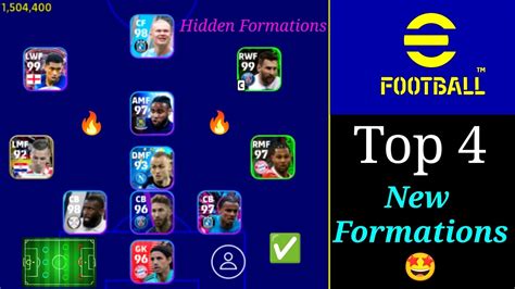 Top New Formations In Efootball Mobile Available