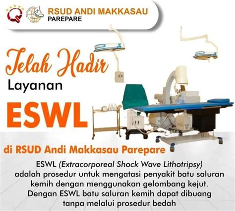 RSUD Andi Makkasau Hadirkan Layanan ESWL Solusi Aman Tanpa Operasi