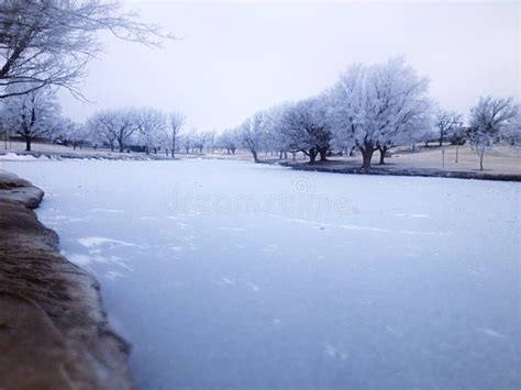 Rio Congelado Foto De Stock Imagem De Inverno Parque 52763642