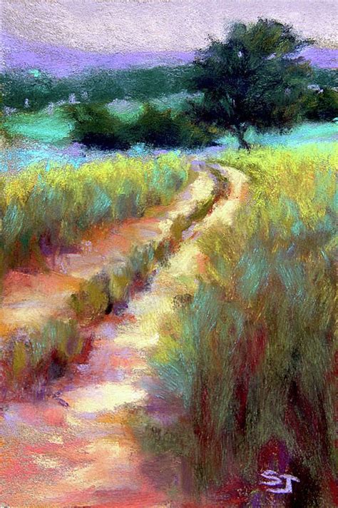 Gentle Journey By Susan Jenkins In Road Painting Daisy Painting