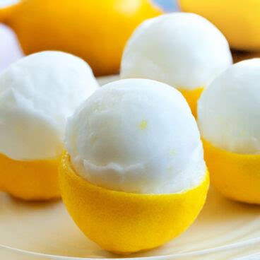 Lemon Sorbet Recipe - Just 3 ingredients, and so refreshing!