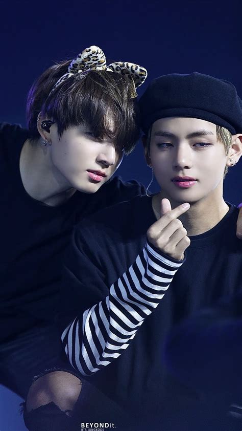 V And Jungkook Candid Bts Singer Korean Tae Kook HD Phone