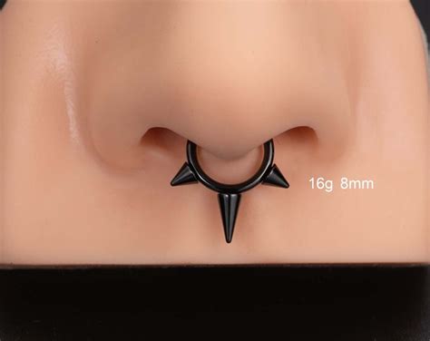 G G Implant Titanium Three Spike Hinged Segment Ring Spike Septum