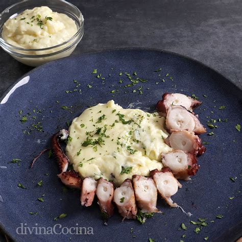 Pulpo A La Brasa Y Parmentier De Patata Receta Divina Cocina