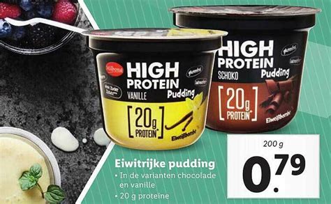 Milbona Eiwitrijke Pudding Aanbieding Bij Lidl