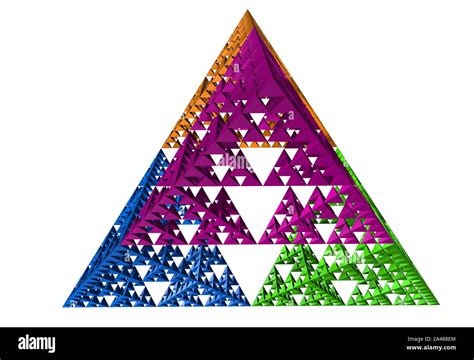 Sierpinski Triangle Fractal Design Cut Out Stock Images And Pictures Alamy