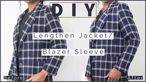 How To Lengthen A Suit Jacket Blazer Sleeve YouTube