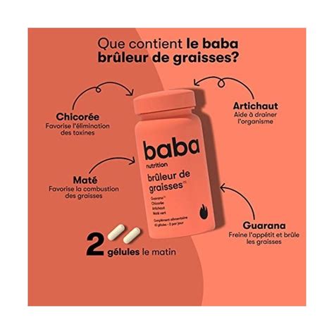 Baba Nutrition Fort Brûleur De Graisses Complément Alimentaire Pour