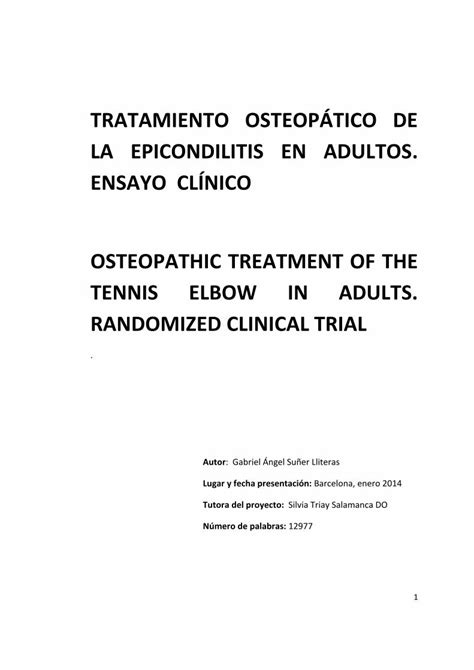 PDF TRATAMIENTO OSTEOPÁTICO DE LA EPICONDILITIS EN PDFSLIDE NET