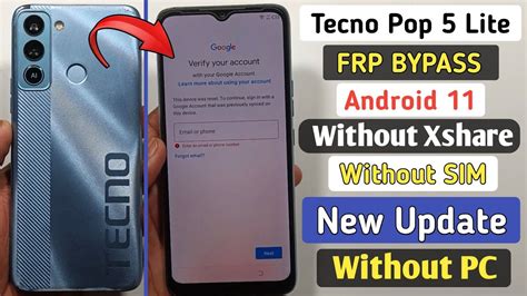 Tecno Pop 5 LITE FRP Bypass Android 11 Tecno BD4i Google Account