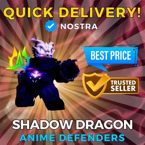 Almighty Shadow Dragon Anime Defenders Game Items Gameflip